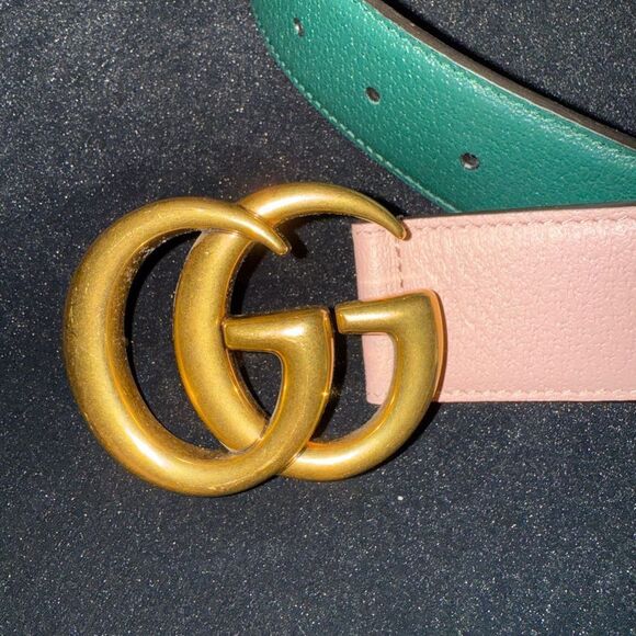Brand new Gucci Calfskin Double G Memorable Buckle 40mm Belt size 75 - Picture 6 of 13